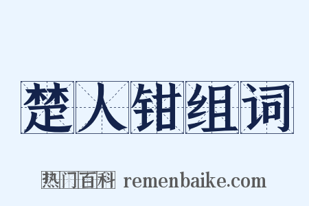 楚人钳组词是什么意思的图片